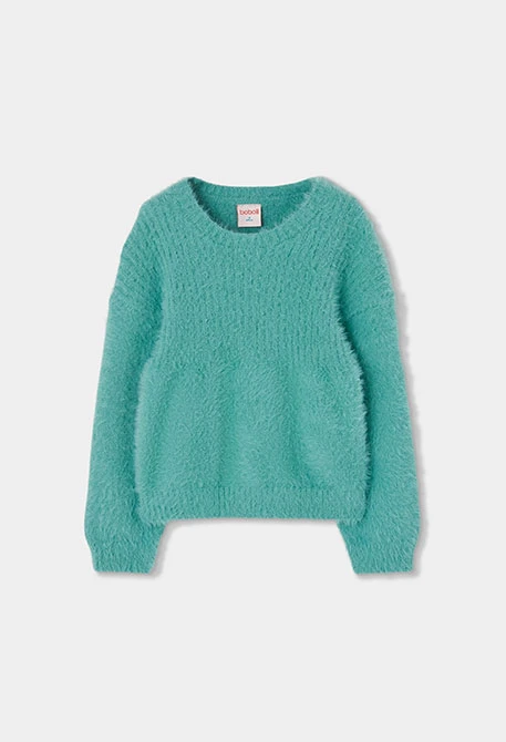 Grünes Mädchen-Pullover