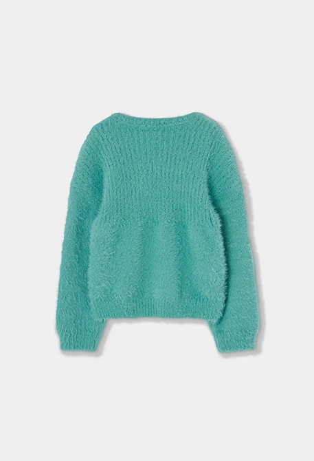 Girl\'s green jumper