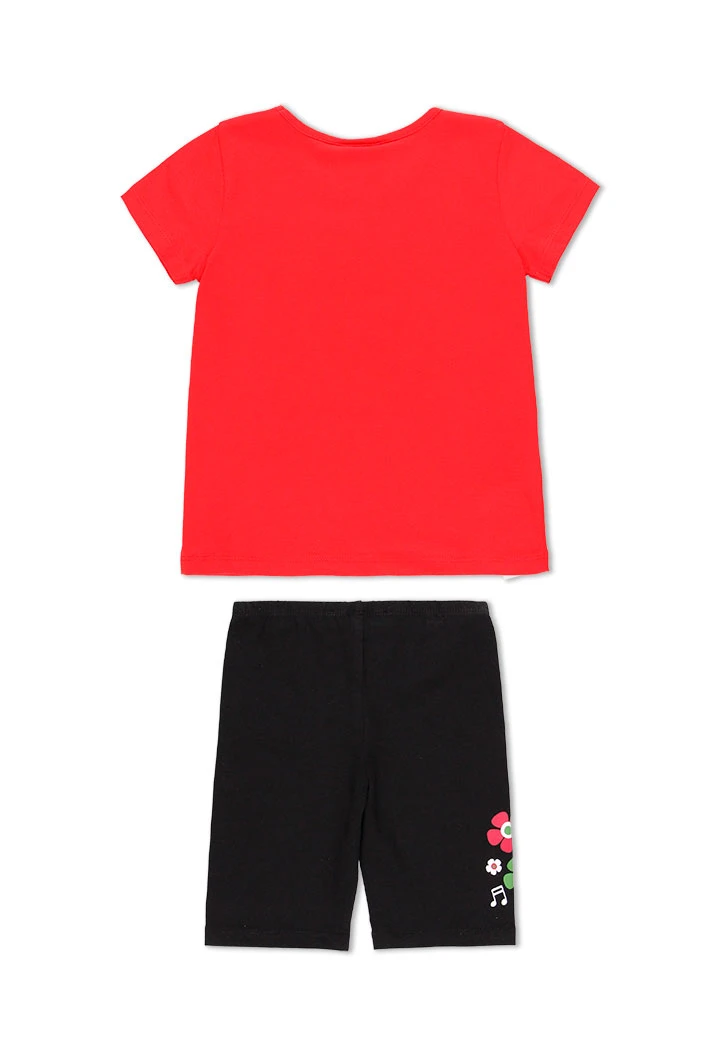 Pack en tricot bi matiere pour fille