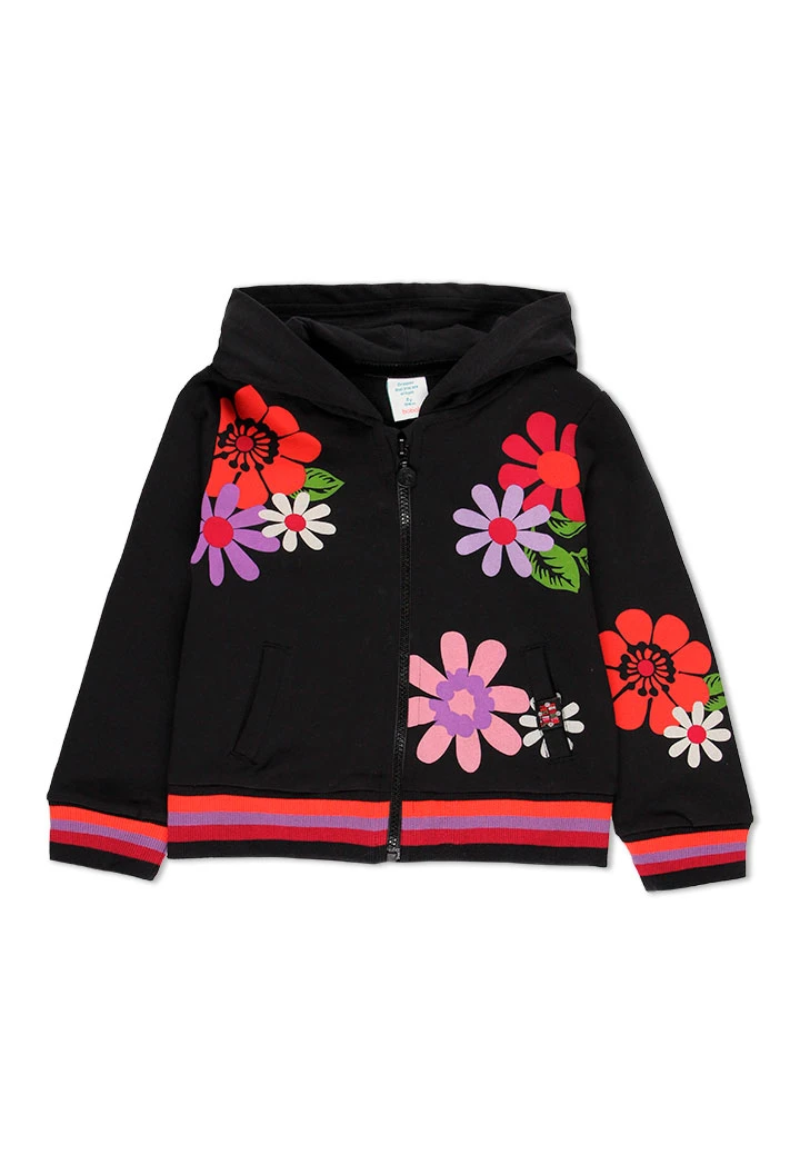 Veste en molleton à capuche pour fille