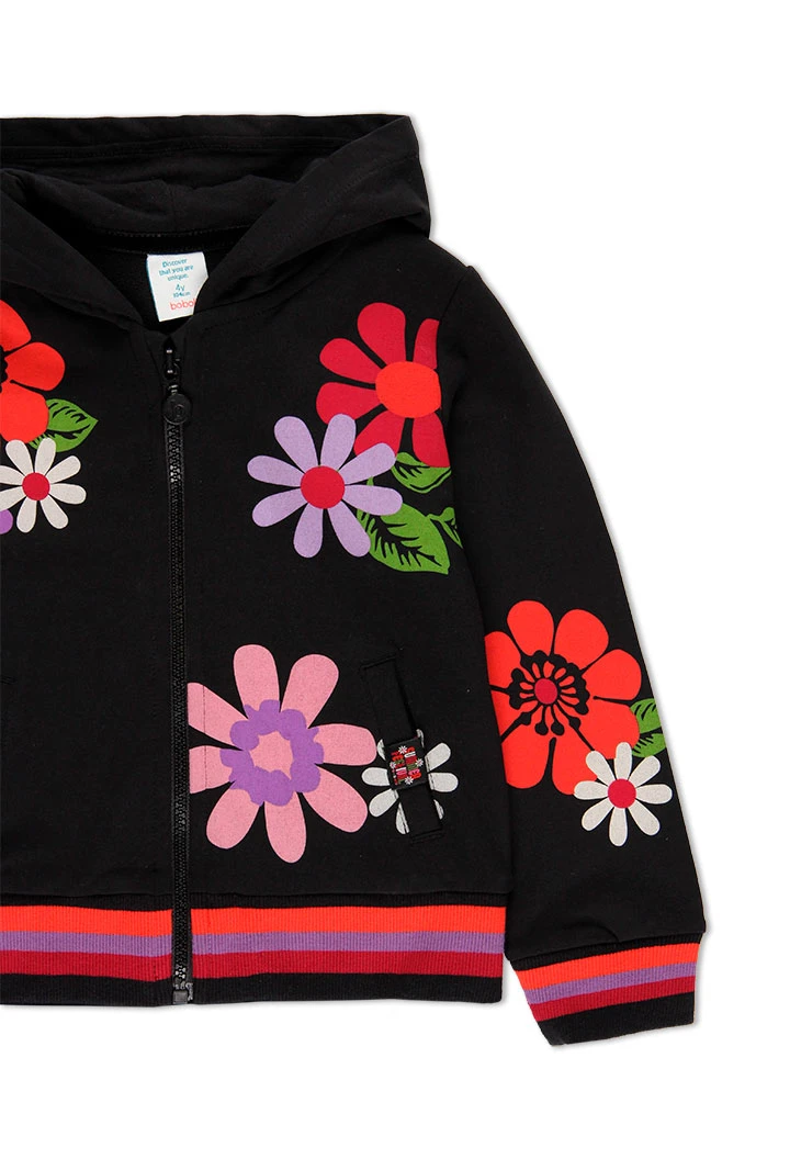 Veste en molleton à capuche pour fille