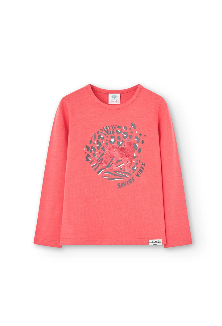 T-Shirt tricot flame pour fille