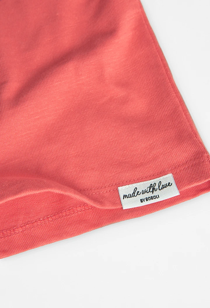 Knit t-Shirt flame for girl