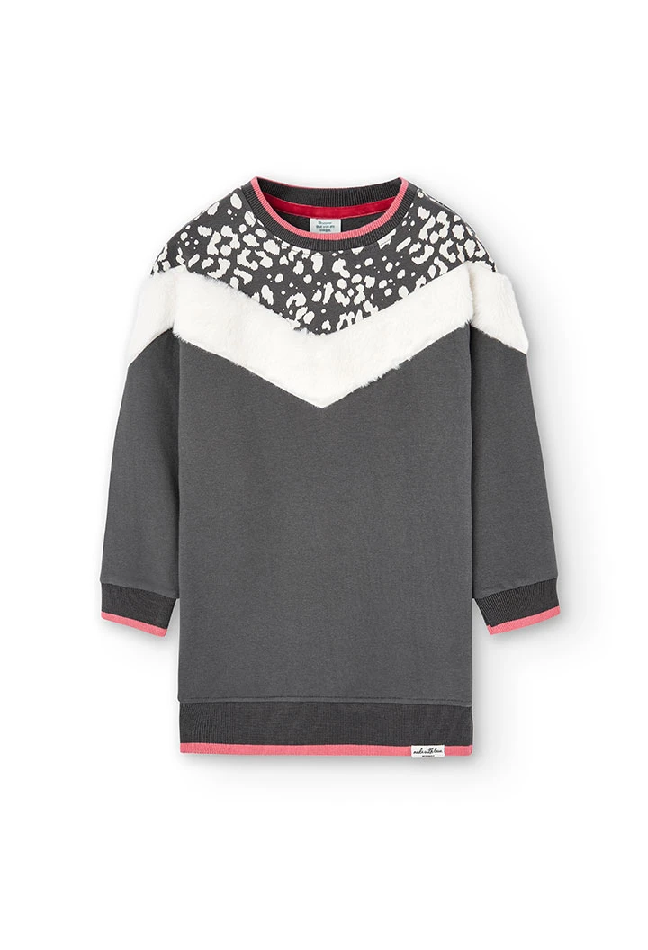 Robe en molleton pour fille
