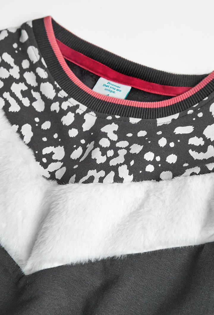 Robe en molleton pour fille