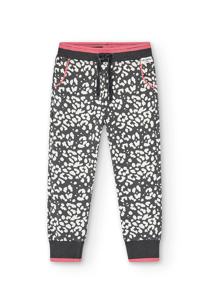 Calças felpa para menina