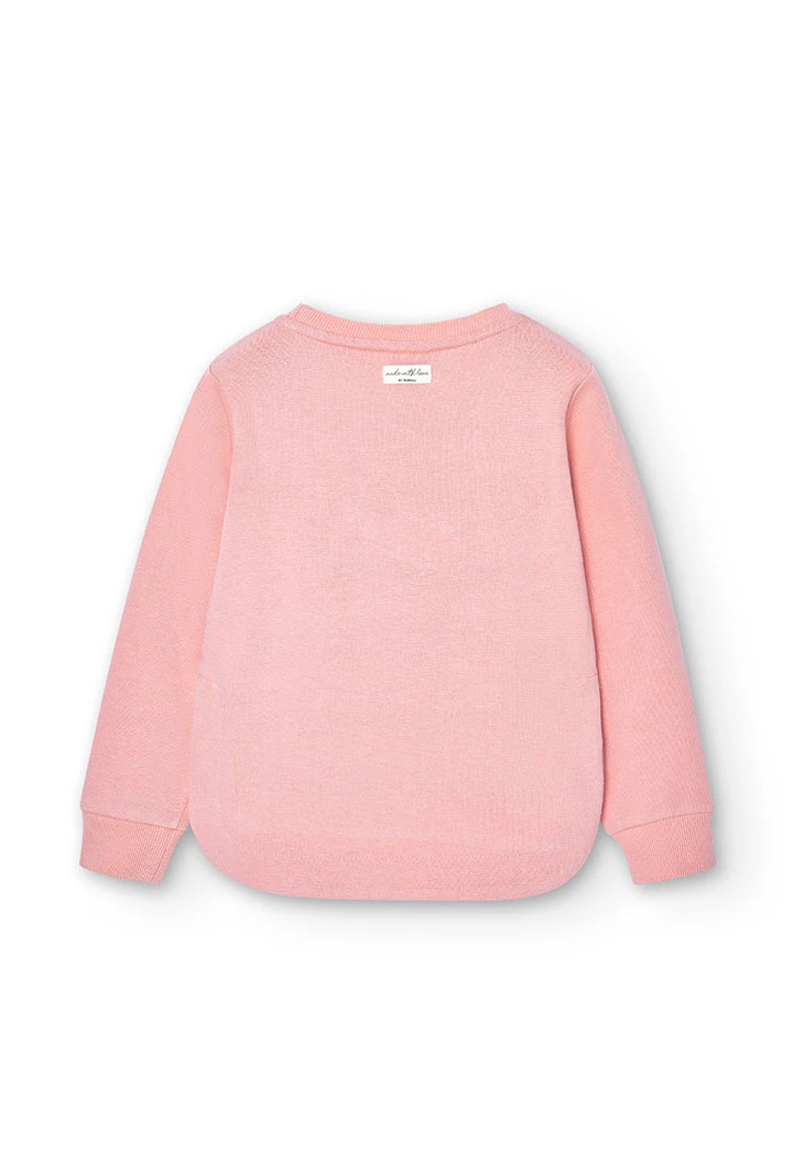 Sudadera felpa flamé de niña