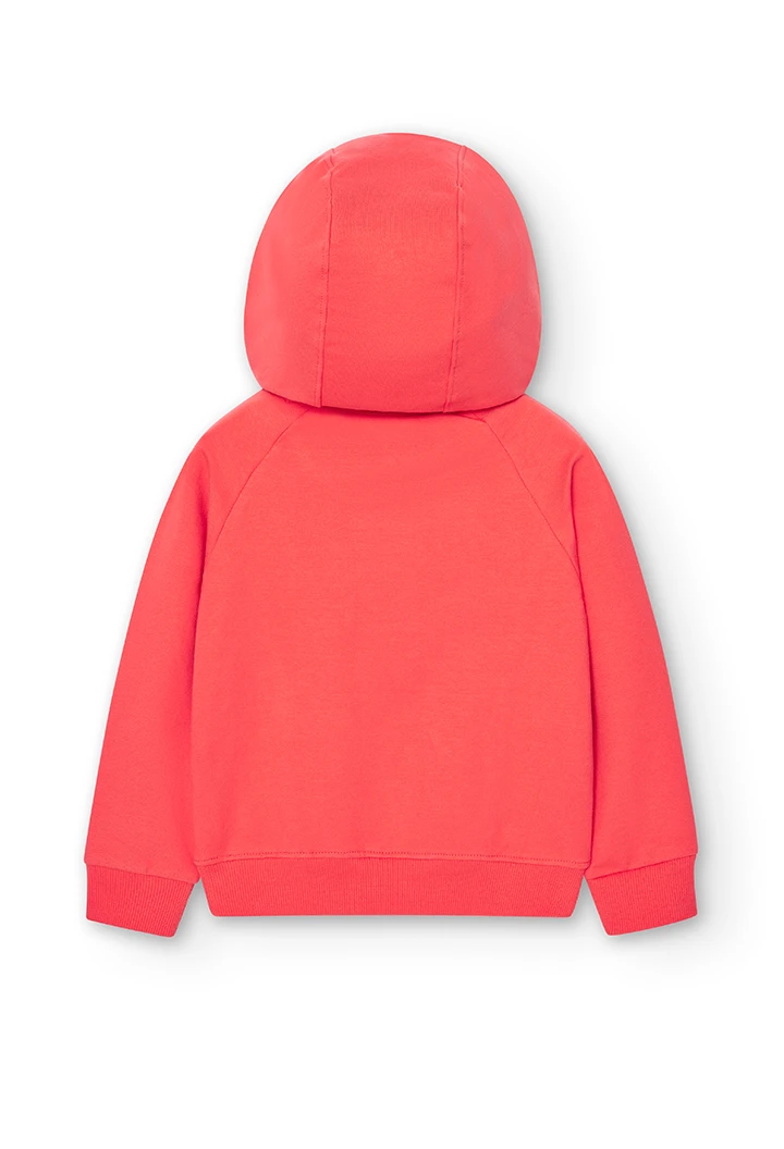 Sweatshirt felpa com capuz para menina