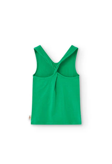 Girl\'s green knit tank top