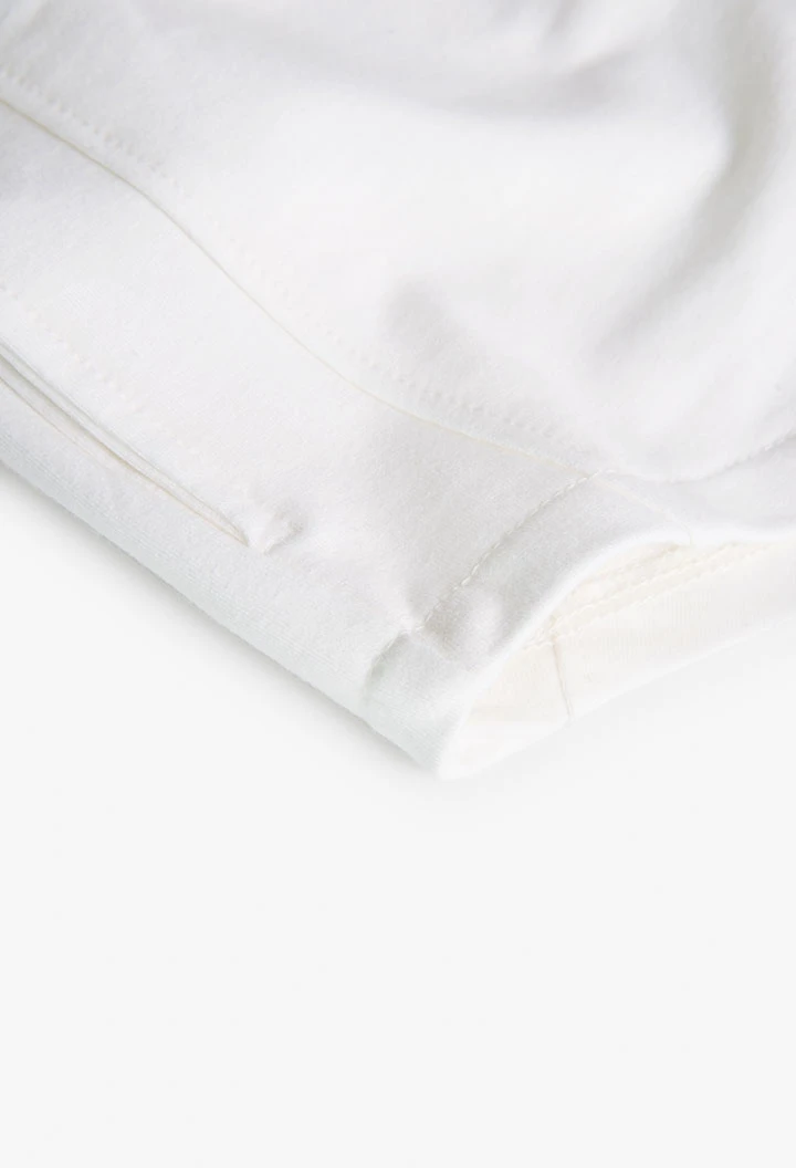 Fleece-Shorts für Mädchen, in Farbe Weiß