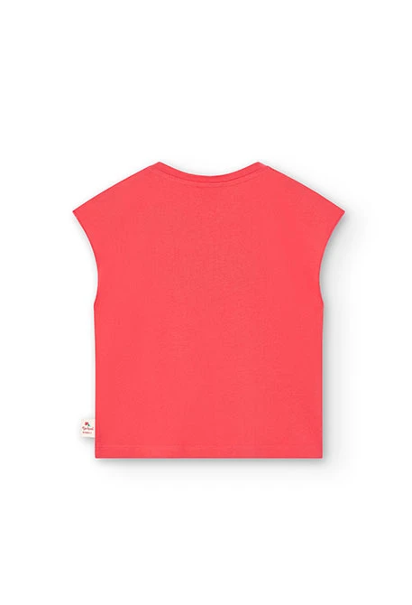 Strick-Shirt für Mädchen in Farbe Orange