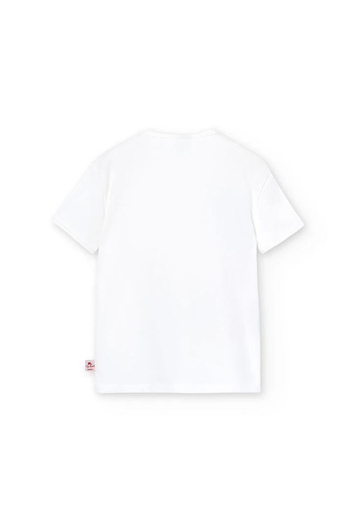 T-shirt tricoté blanc pour fille