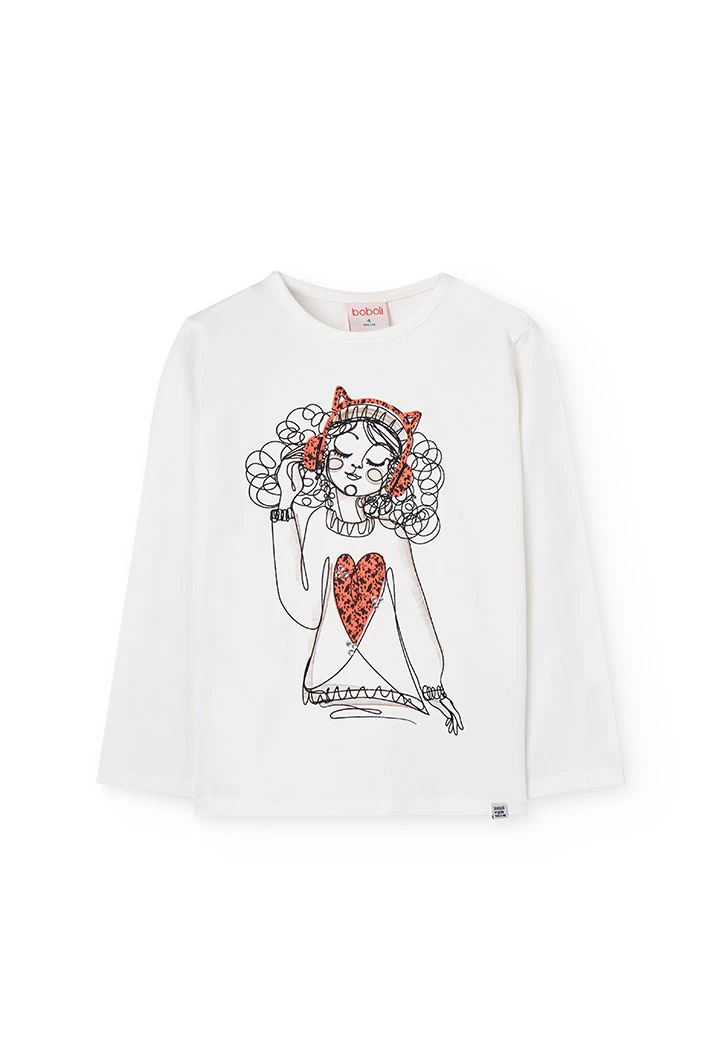 Girl´s white T-shirt