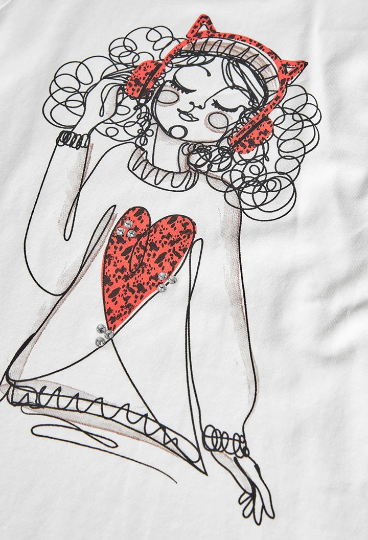 Mädchen T-Shirt weiß