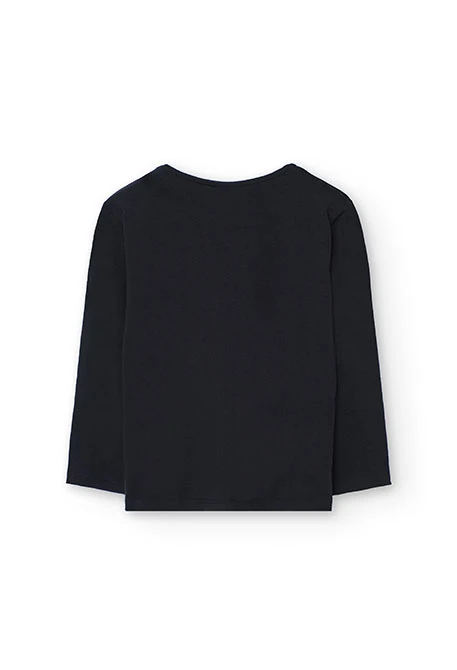 T-shirt fille orange et noir