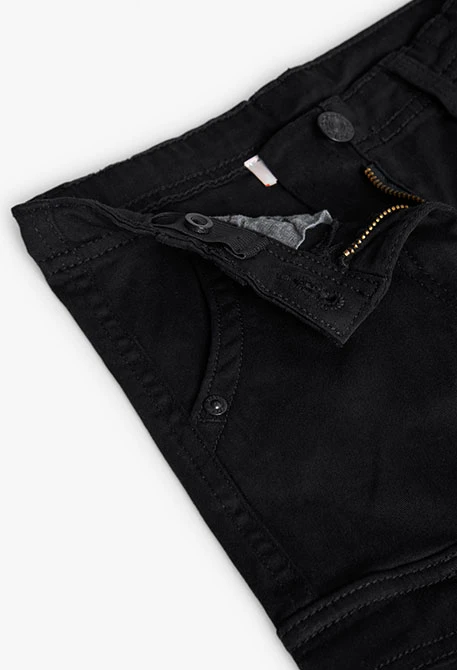 Pantaloni bambina in cotone nero