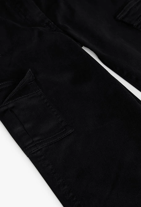 Mädchenhose aus Baumwolle in Schwarz