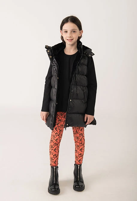 Patterned knit leggings