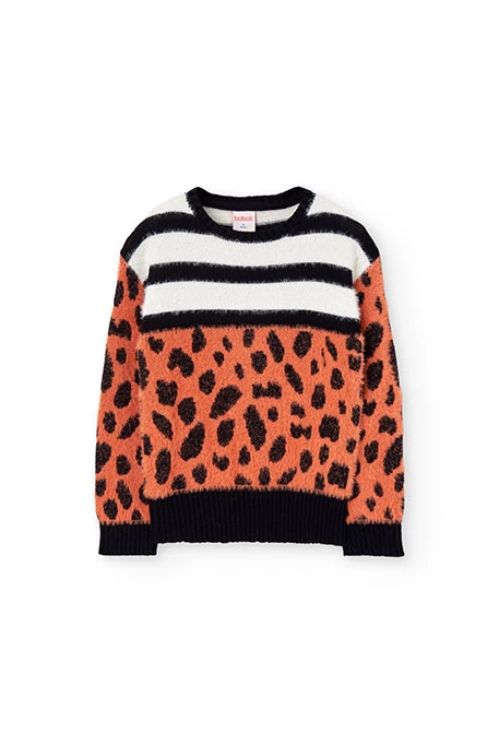 Girl´s animal print jumper