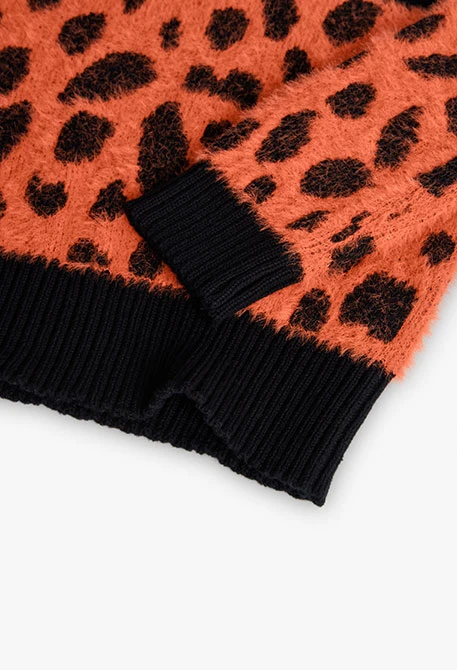 Girl´s animal print jumper