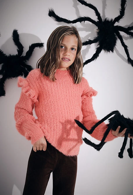 Jersey niña naranja