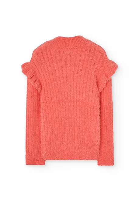 Pull-over fille orange