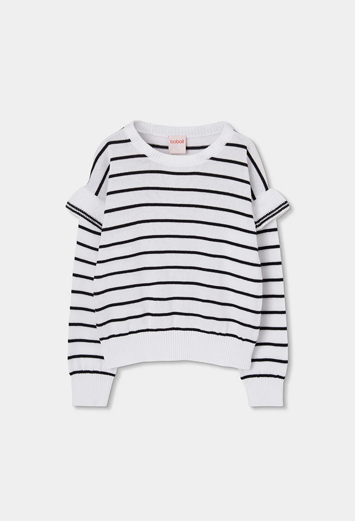 Maglione tricotosa elenco di bambina