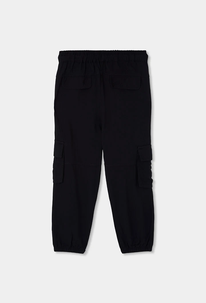 Pantalon fille en noir