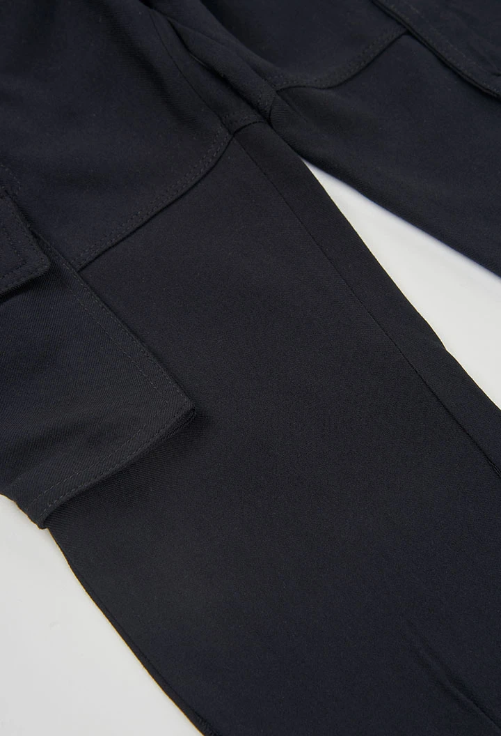 Pantalon fille en noir