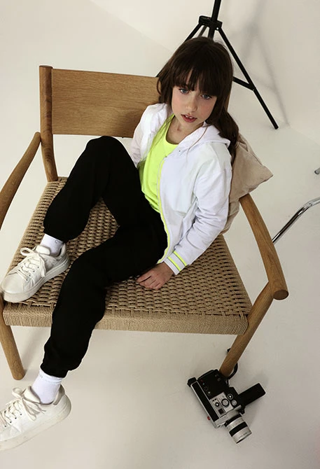 Girl?s trousers in black