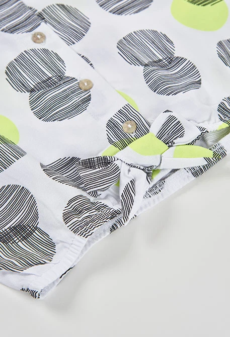 Camisa nena topos blancs