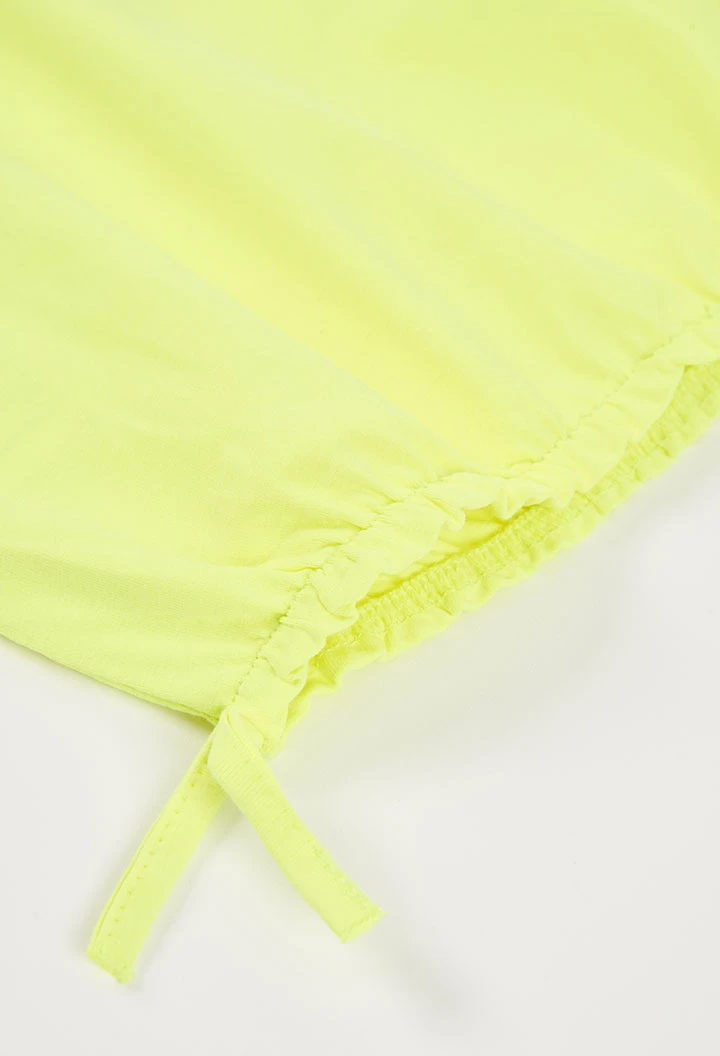 Maglietta bambina punto elastico verde