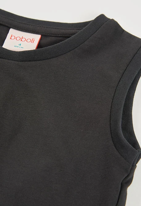 Camiseta menina algodão em preto