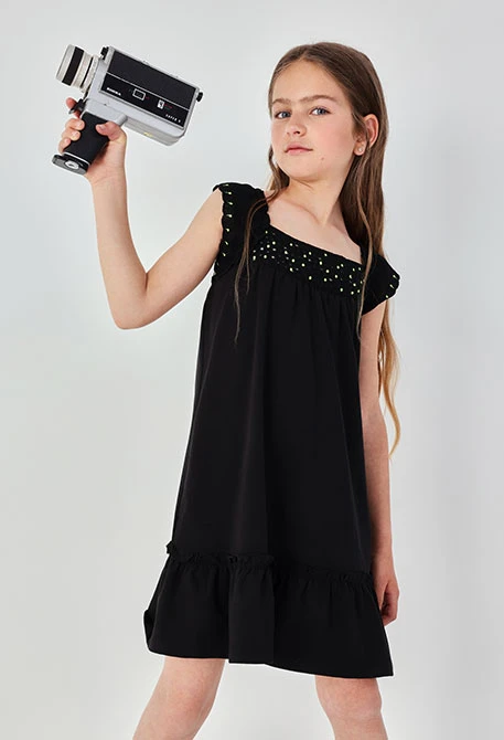 Vestido malha preto