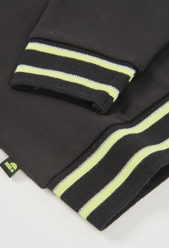 Mädchen-Sweatshirt schwarz