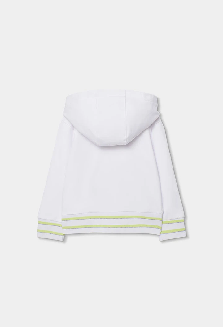 Girl?s white fleece jacket