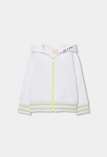 Girl?s white fleece jacket