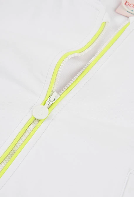 Veste fille polaire blanche