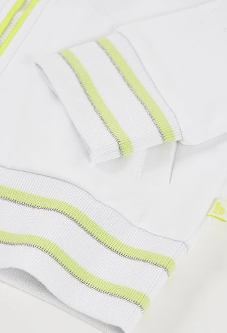 Chaqueta niña felpa blanca