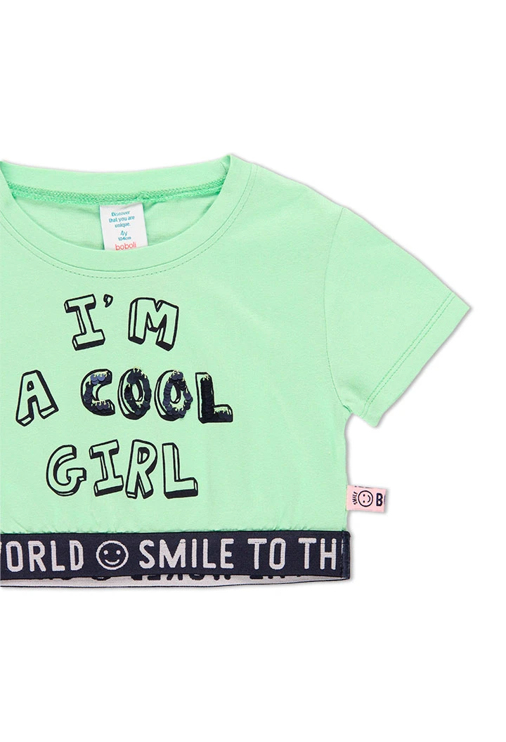 T-Shirt tricot pour fille