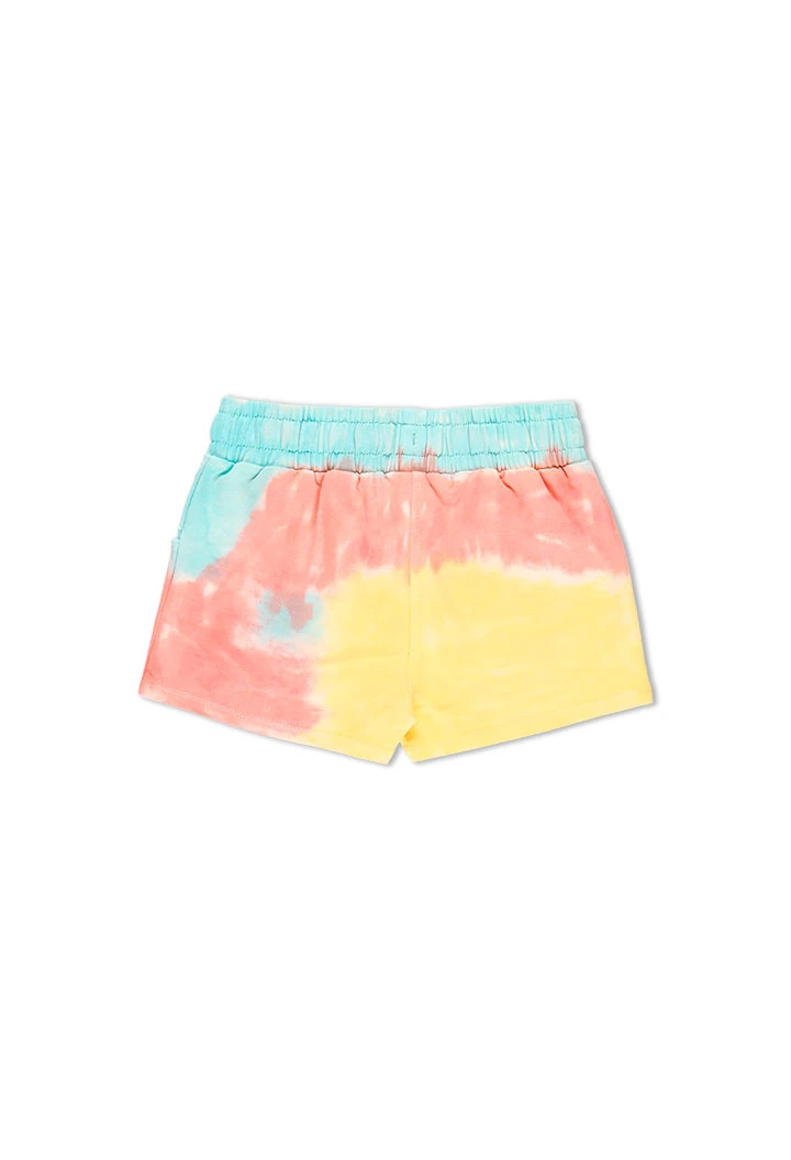 Short en molleton stretch teint pour fille