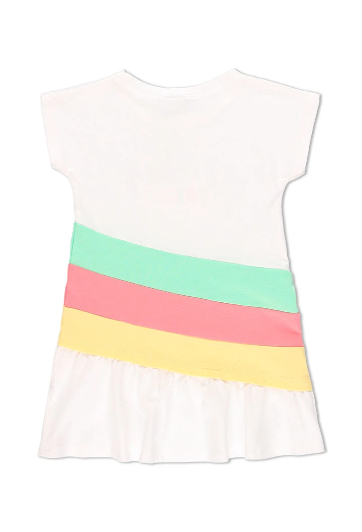 Robe avec bandes pour fille