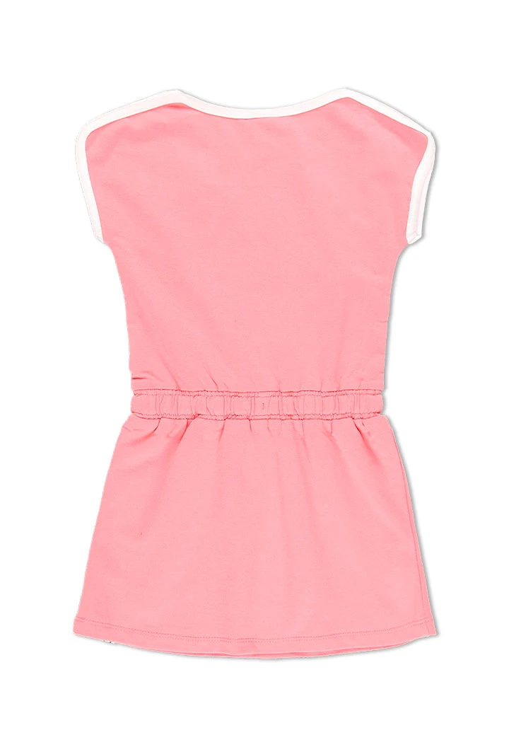 Robe en molleton manche courte pour fille