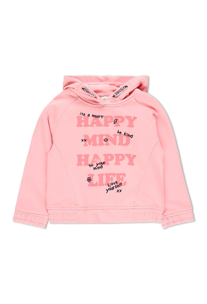 Sweat en molleton avec capuche pour fille