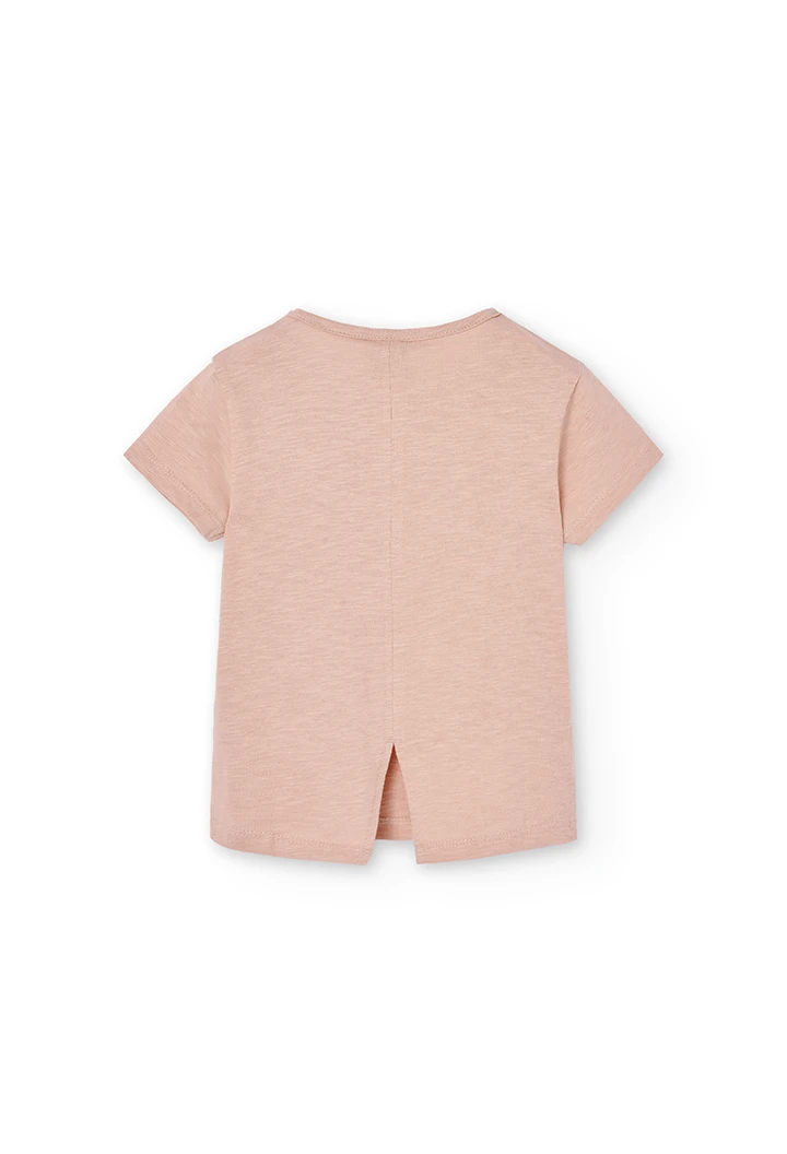 Knit t-Shirt flame "palm trees" for girl
