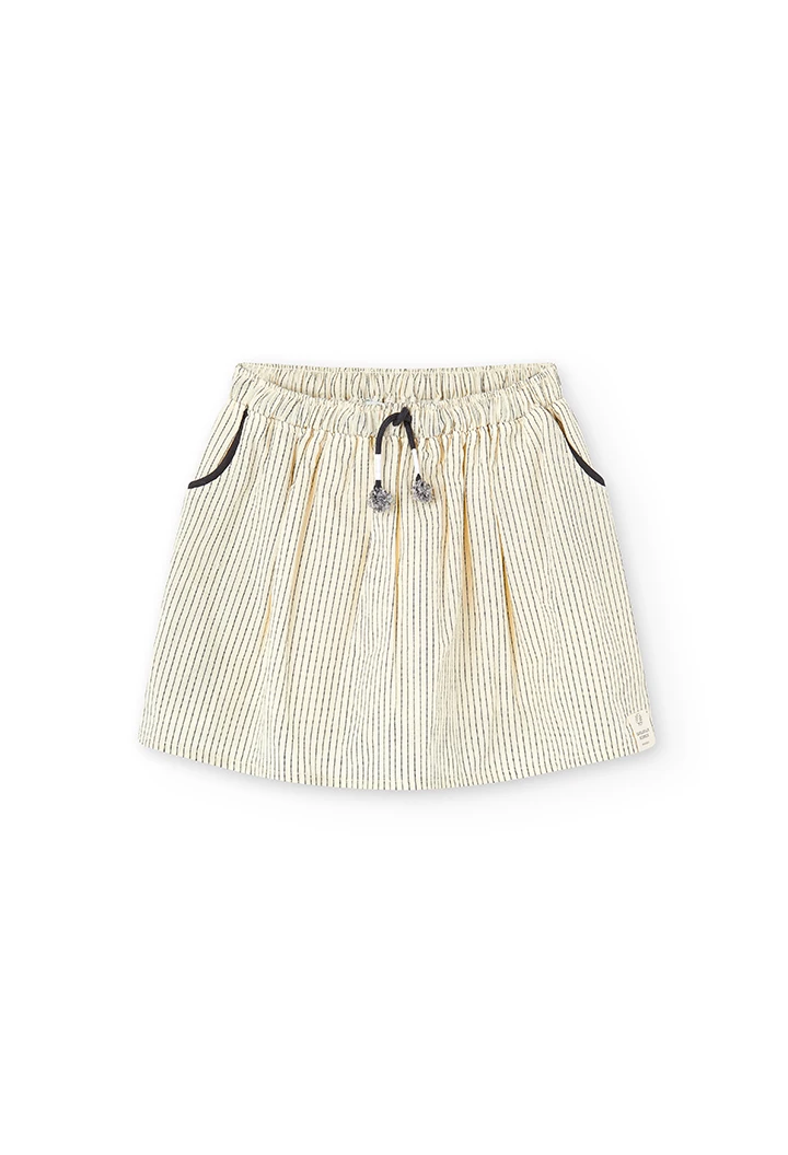 Jupe à rayures pour fille
