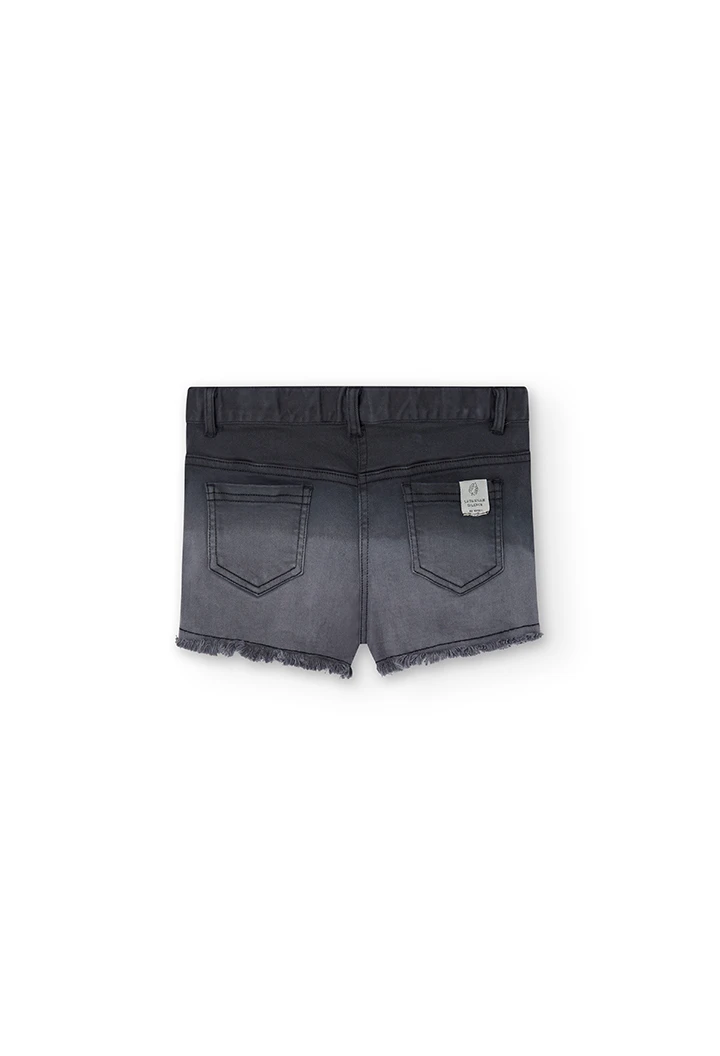 Short denim punt elàstic de nena
