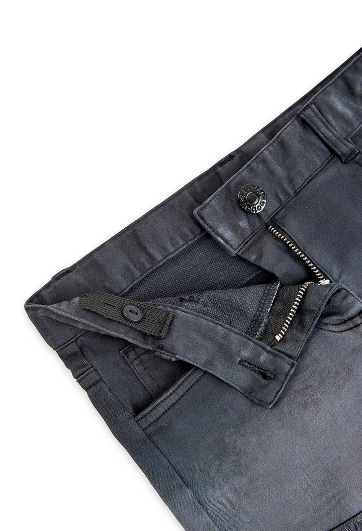 Short denim elástico para menina