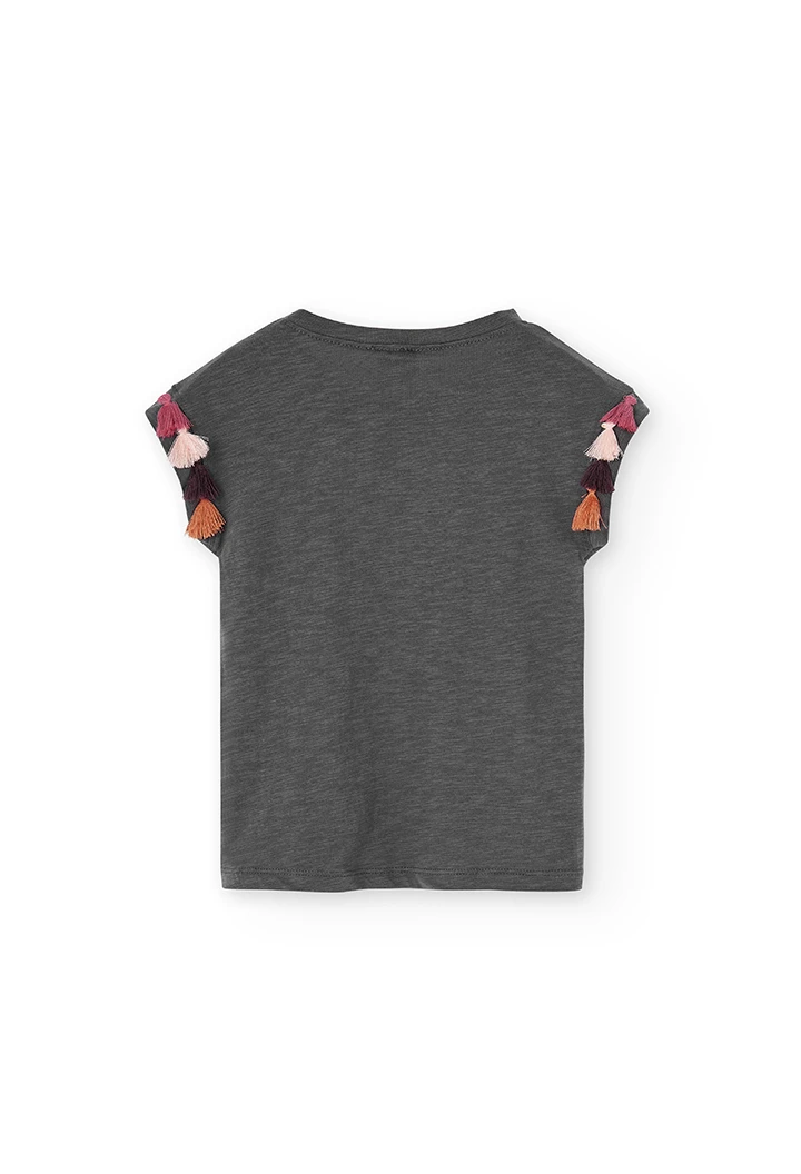 T-Shirt tricot flame pour fille