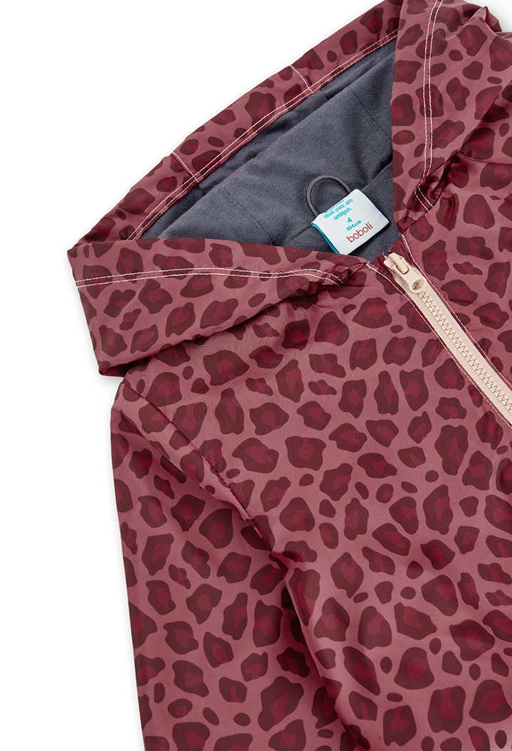 Parka en toile technique pour fille